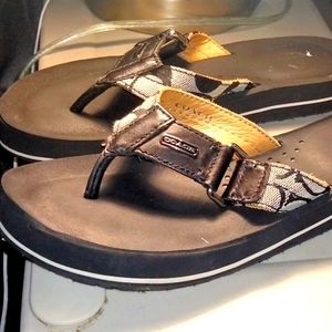 Coach thong sandals. Size 6 1/2.
